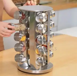 20- Jars Revolving Spice Rack Holder/Organizer