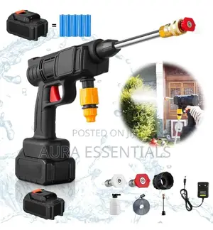 Rechargeable High Pressure Car Washer With 2 Batteries