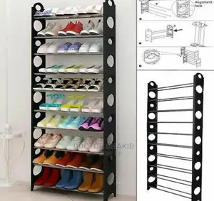 Plastic Shoe Rack 30 Pairs