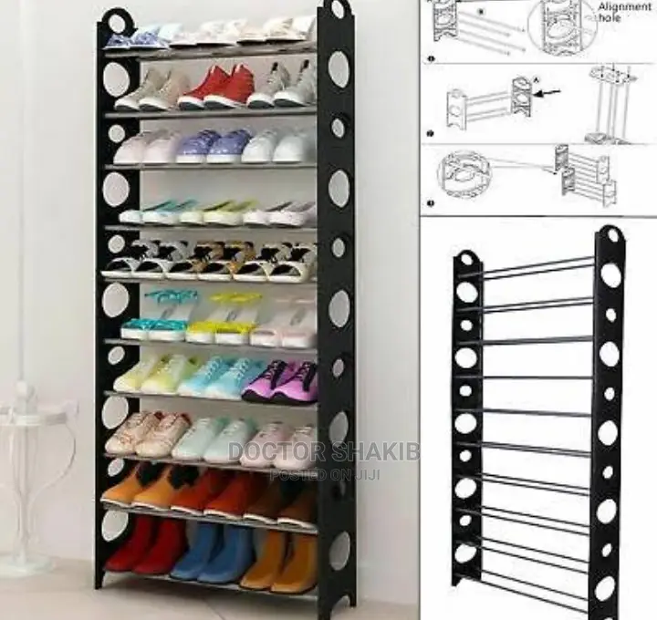 Plastic Shoe Rack 30 Pairs