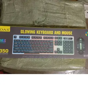 Glowing Keyboard and Mouse.