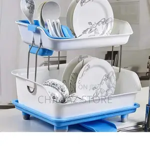 2 Tier Dish Drainer Rack.
