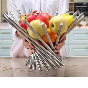 Stainless Steel Fruit Storage Basket Rack.