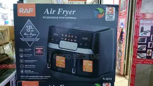 12 Litres RAF Digital Double Air Fryer. Comes With Warranty.