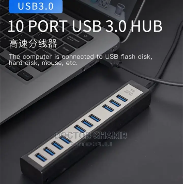 10 Ports USB Hub 3.0