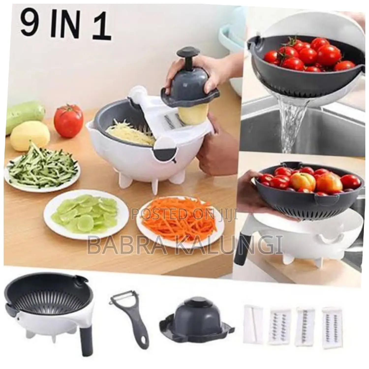9 in 1 Functions Wet Basket Vegetable Cutter