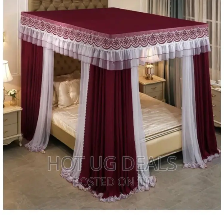 5x6 Canopy Luxurious Double Layer Mosquito Net- Multicolour