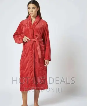 Cotton Bath Robe Towels - Red