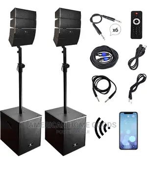 Proreck 15" 4000watts DJ Powered SPEAKER System Combo Set.