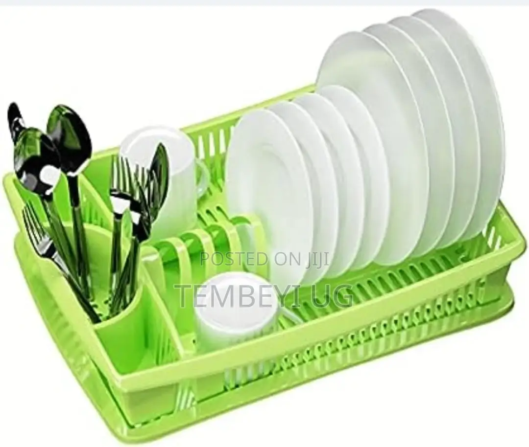 Plastic Dish Rack With Drainer