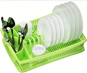 Plastic Dish Rack With Drainer