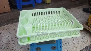 Plastic Dish Rack With Drainer