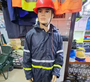 Safety Padded Rain Coat/ Waterproof Rain Wear