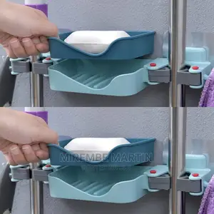 Mop Holder and Soap Holder Rack