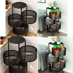 Rotating Vegetable Storage Rack Organizer