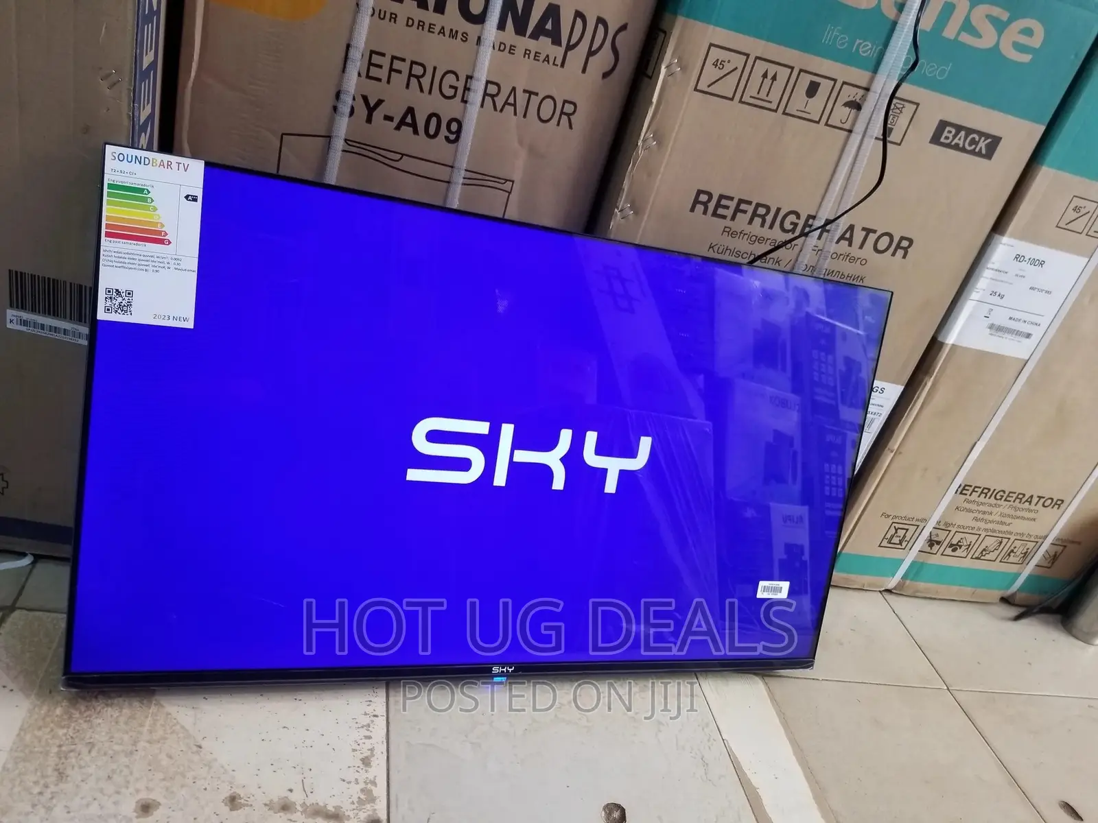 Sky 40 Inch Full HD LED Digital Satelite Frameless TV -Black
