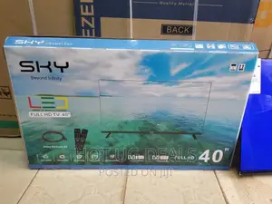Sky 40 Inch Full HD LED Digital Satelite Frameless TV -Black
