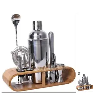 Cocktail Shaker With Wooden Base