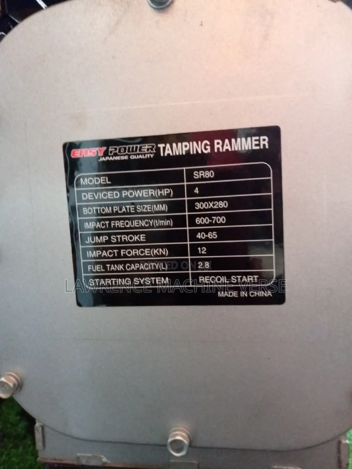 Tamping Rammer Easy Power