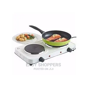 Hot Plate Solid Double Electric Cooker - White