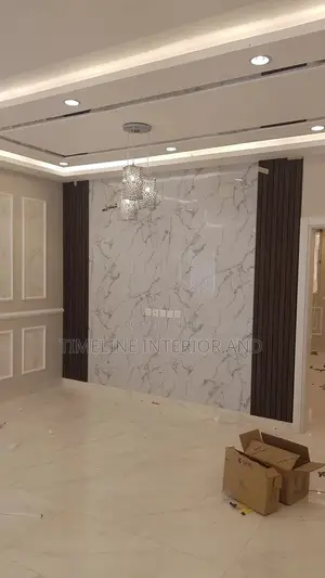 Marble Sheet and Gypsum Ceiling.