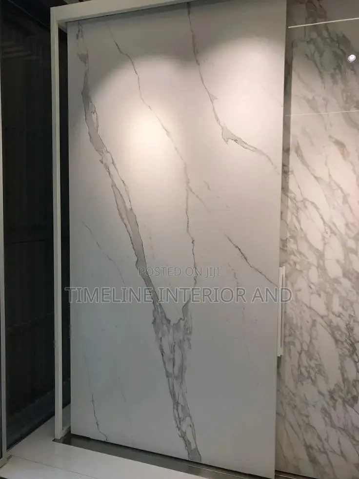 Whites Strips PVC Marble Finishing.
