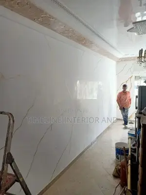 Whites Strips PVC Marble Finishing.