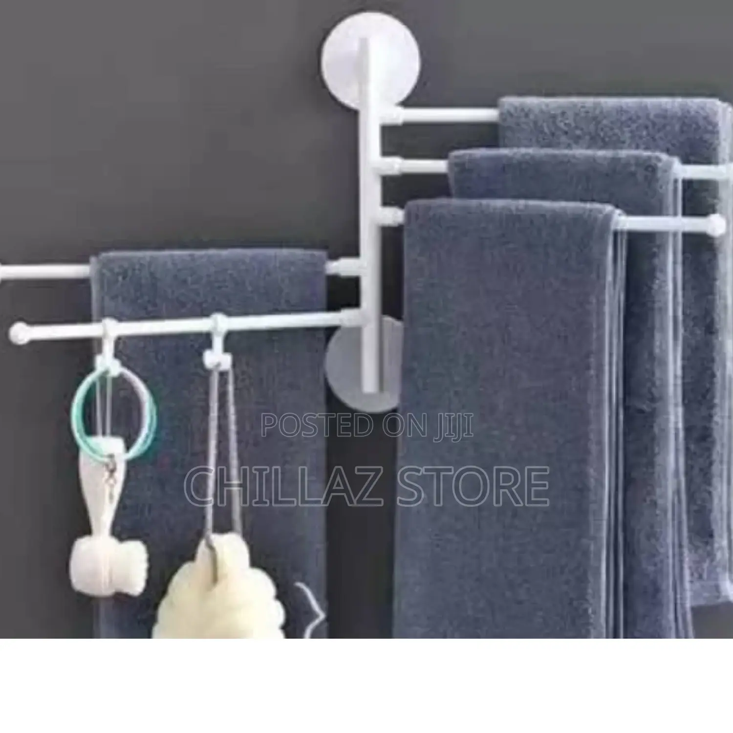 Plastic Rotating Towel Holder Rack.