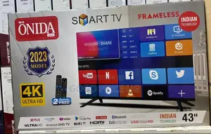 43 Inches Onida Smart Frame Less TV With Bluetooth Function.