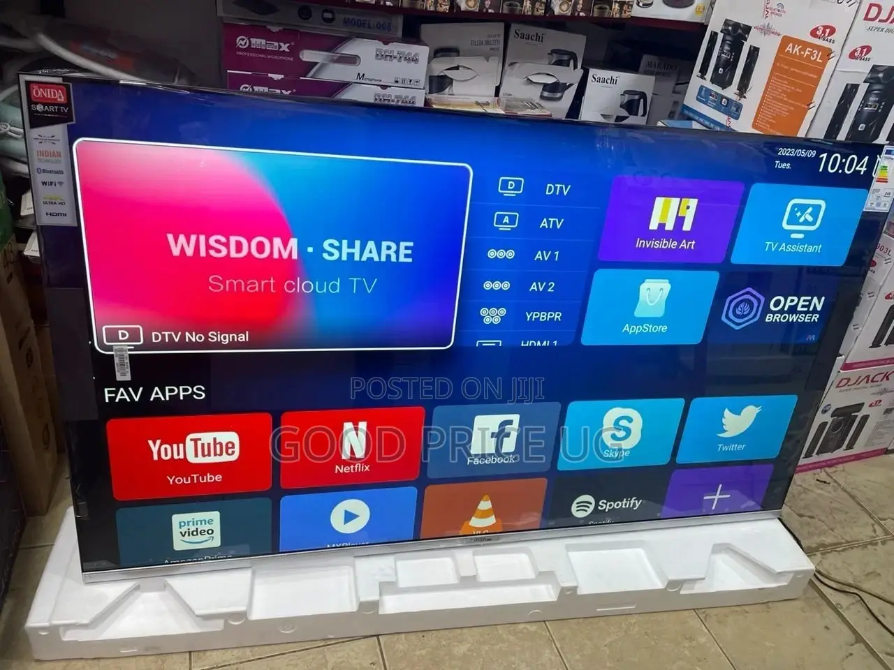 43 Inches Onida Smart Frame Less TV With Bluetooth Function.
