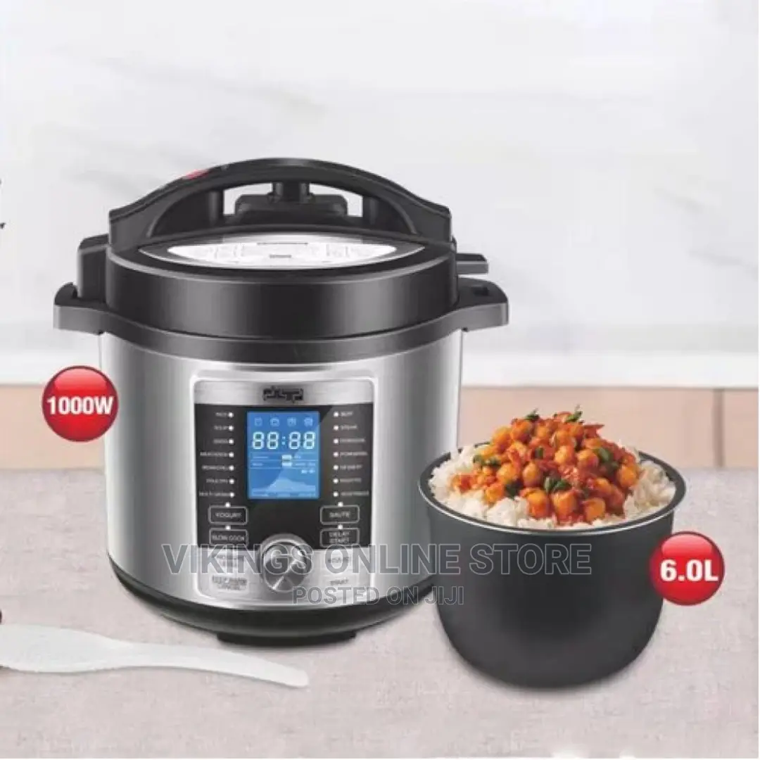 DSP 6L Electric Rice Cooker, Pressure Cooker, Silver