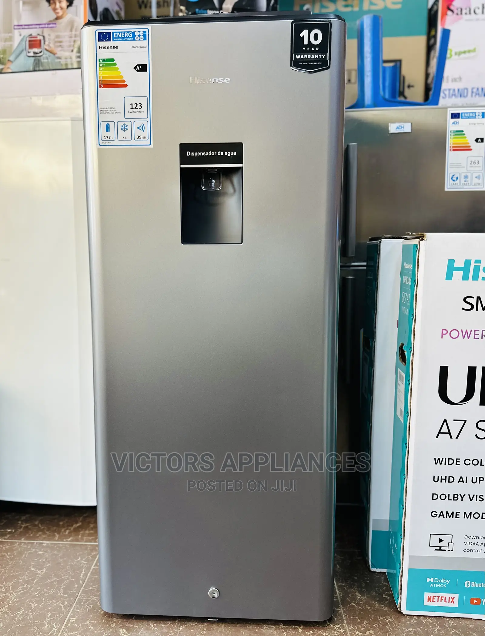 229litres Hisense Single Door Fridge With Water Dispenser