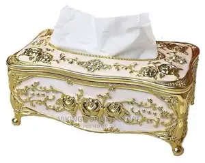Tissue Box Napkin Holder Paper Case for Table Decor, Cream
