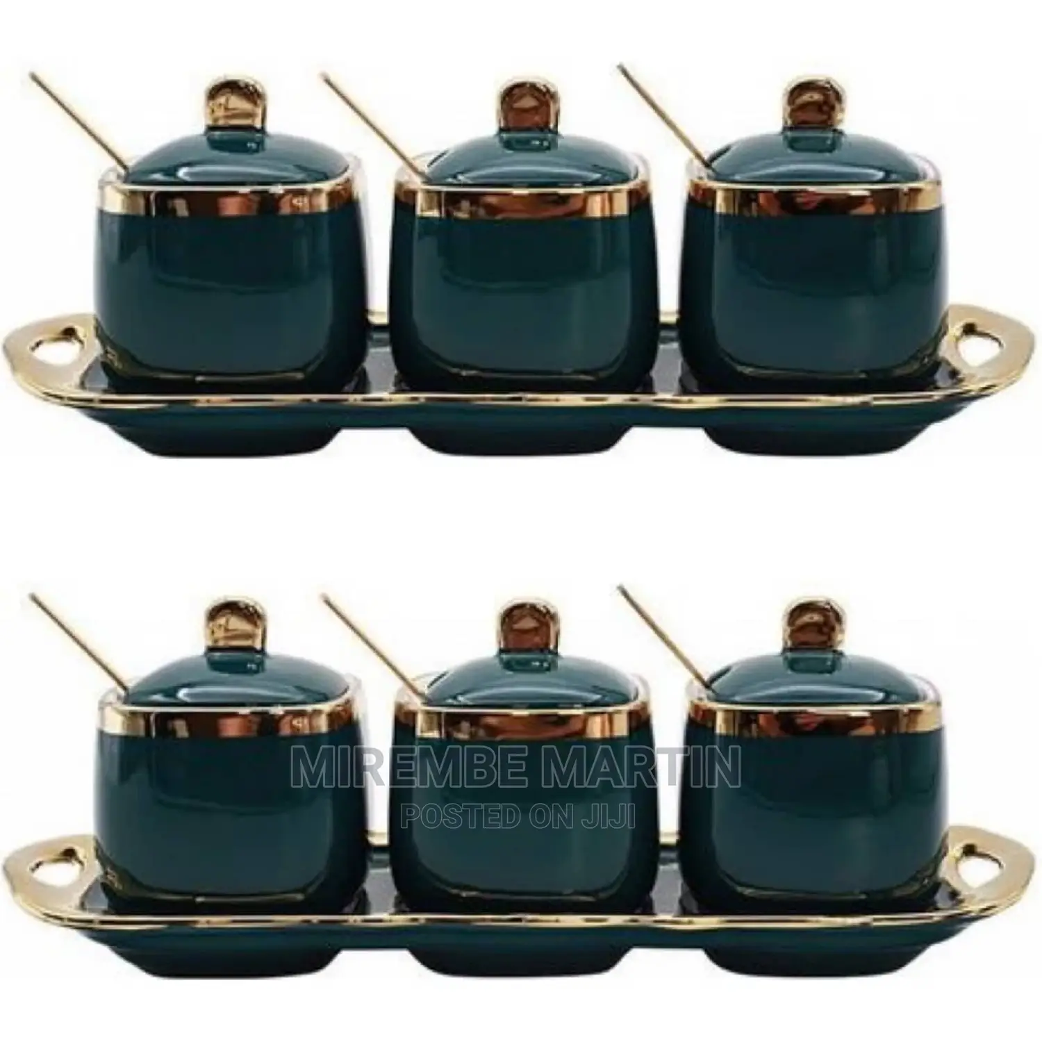 3 PCS Sugar Bowl Set