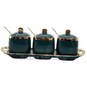3 Piece Sugar Bowl, Coffee,Tea Canister Storage Containers