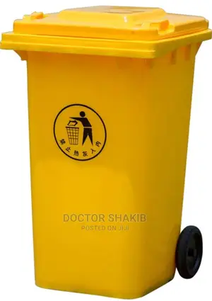 120L Garbage Waste Bin With Wheels