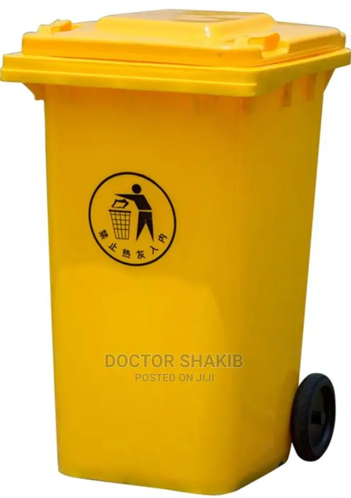 120L Garbage Waste Bin With Wheels