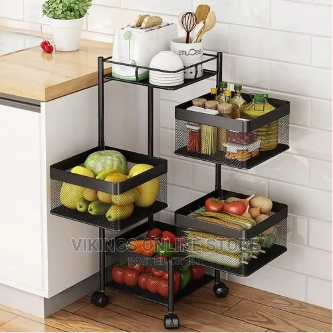 4 Tier Kitchen, Bedroom, Bathroom Storage Rack Trolley