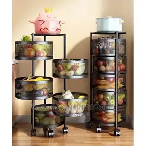 5 Tier Round Kitchen, Bedroom Storage Rack