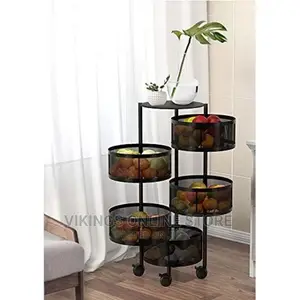 5 Tier Round Kitchen, Bedroom Storage Rack