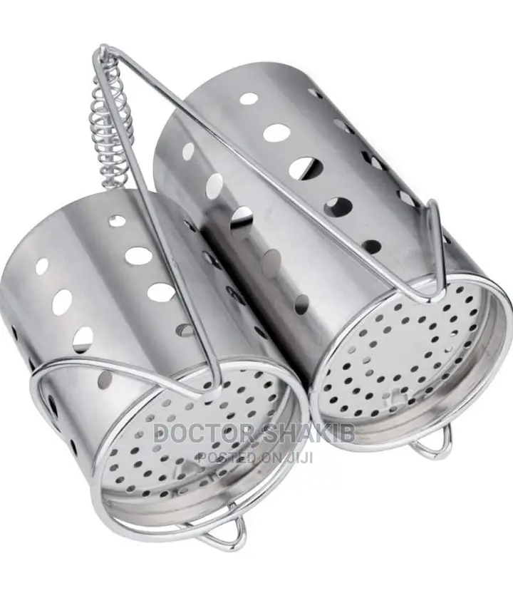 Stainless Steel Cutlery Holder With Handle