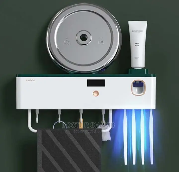 Toothbrush Sterilizer, Smart UV Toothbrush Holder With 4 Cup