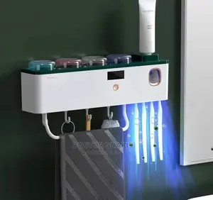 Toothbrush Sterilizer, Smart UV Toothbrush Holder With 4 Cup