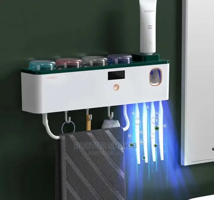 Toothbrush Sterilizer, Smart UV Toothbrush Holder With 4 Cup