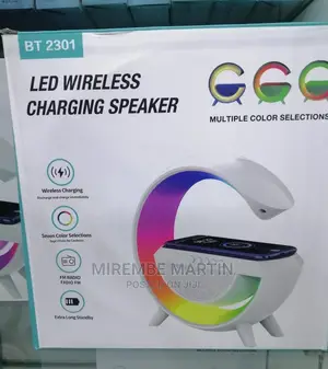 Led Wireless Charger With Speaker