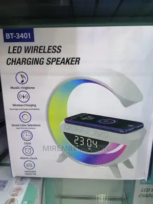 Led Wireless Charger With Speaker