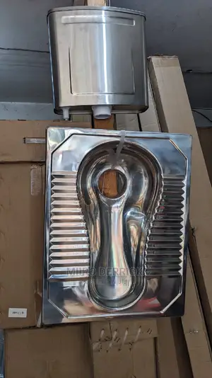 Metallic Squatting Pan Complete Set
