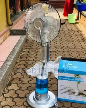 16 Pedestal Mist Fan. Come in Black or Silver.