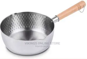 24cm Stainless Steel Pot Milk Saucepan With Wooden Handle