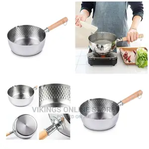 26cm Stainless Steel Pot Milk Saucepan With Wooden Handle,